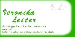 veronika leiter business card